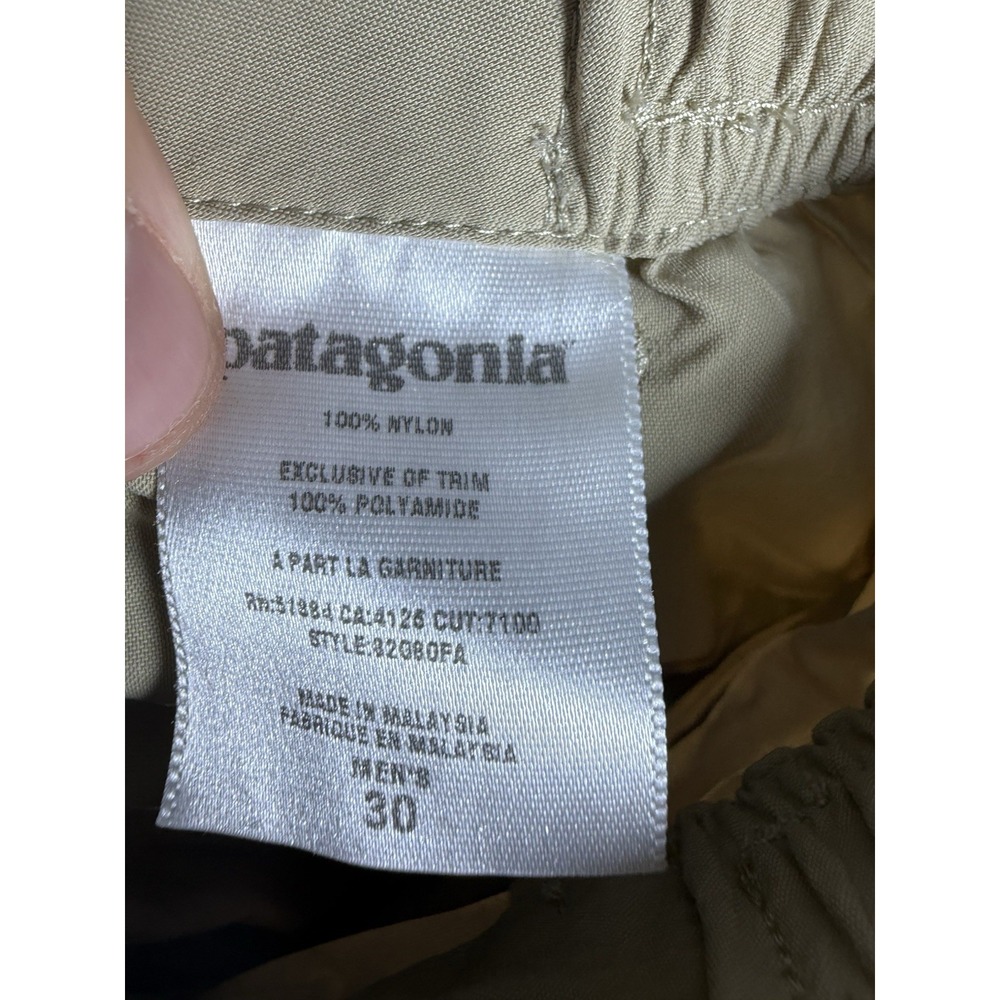 Patagonia Field Pants Mens 30x30 Beige Nylon Hiking Outdoor Zip Pocket Gorpcore - Picture 4 of 6